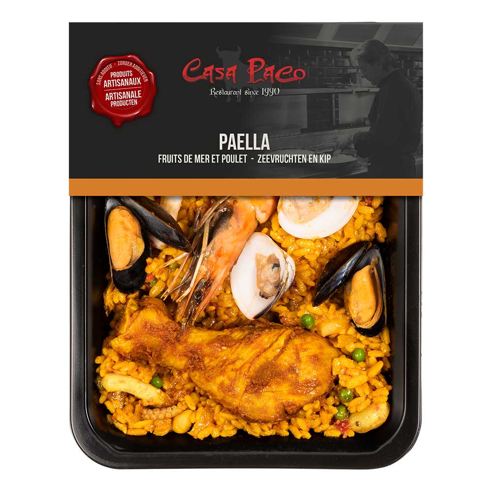 Paul & Louise Barquette Paella Poulet et Fruits de Mer 300 g